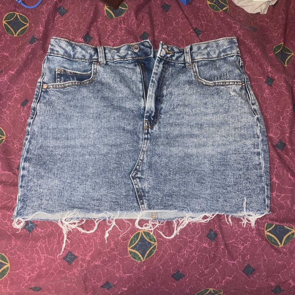 wild fable jean skirt